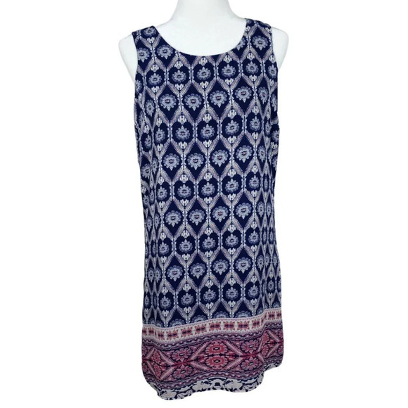 Pink Republic Ikat print tank dress size Large - Picture 1 of 10